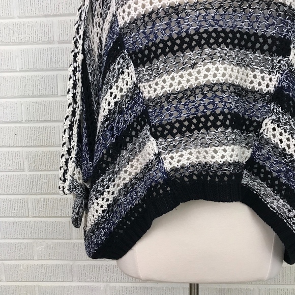 Free People Chunky Oversized Crop Stripe Sweater - Picture 6 of 8